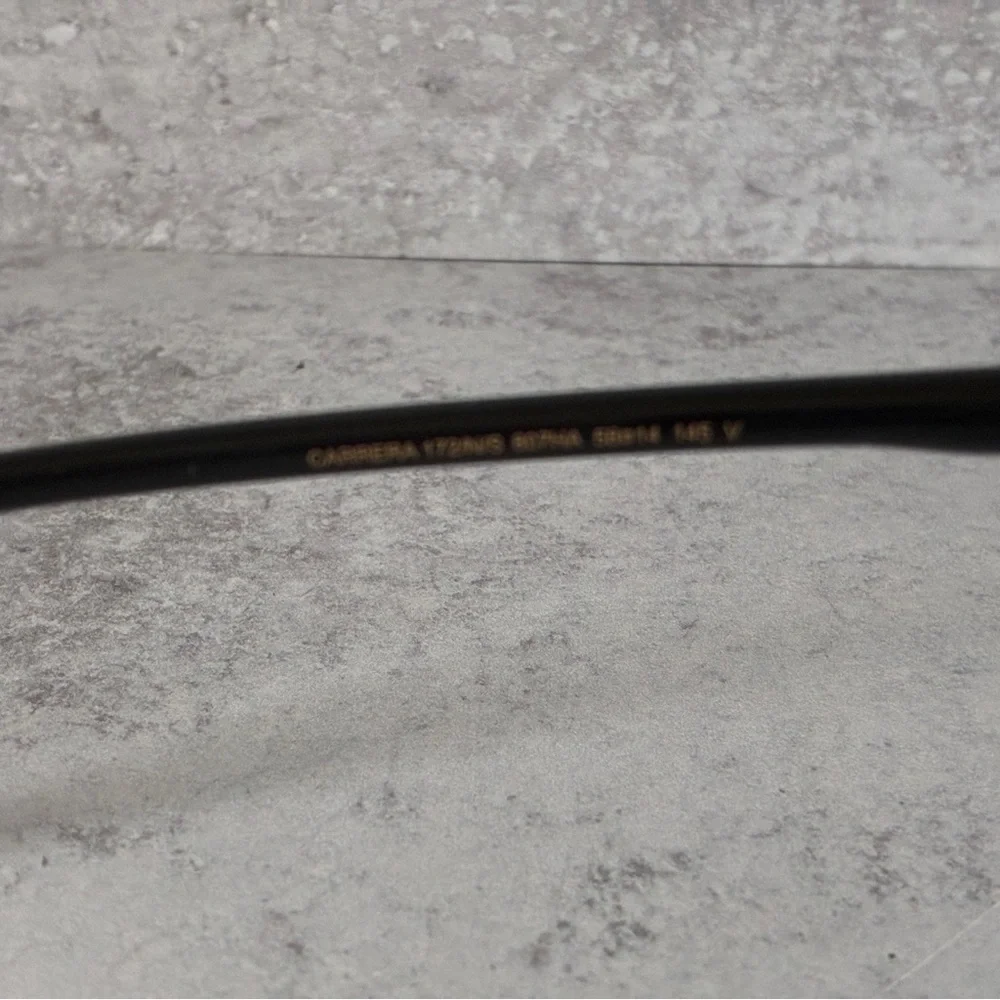 Carrera Vizon/S Black Brown Gradient Shield Sunglasses 145 UV Protect w/ Case